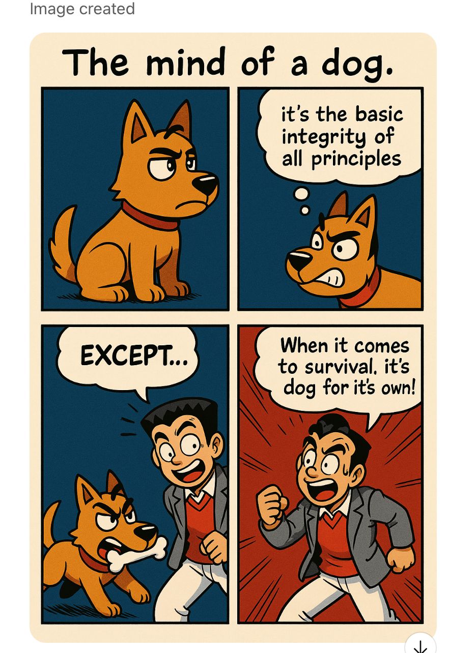 Sample multi-panel comic made with mikomiko by the community