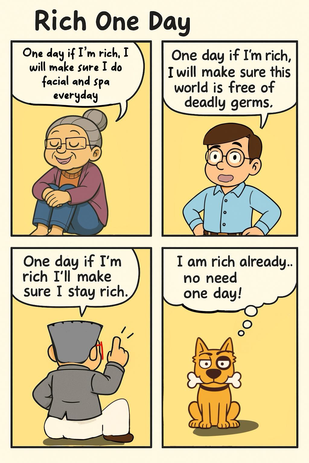 Sample multi-panel comic made with mikomiko by the community