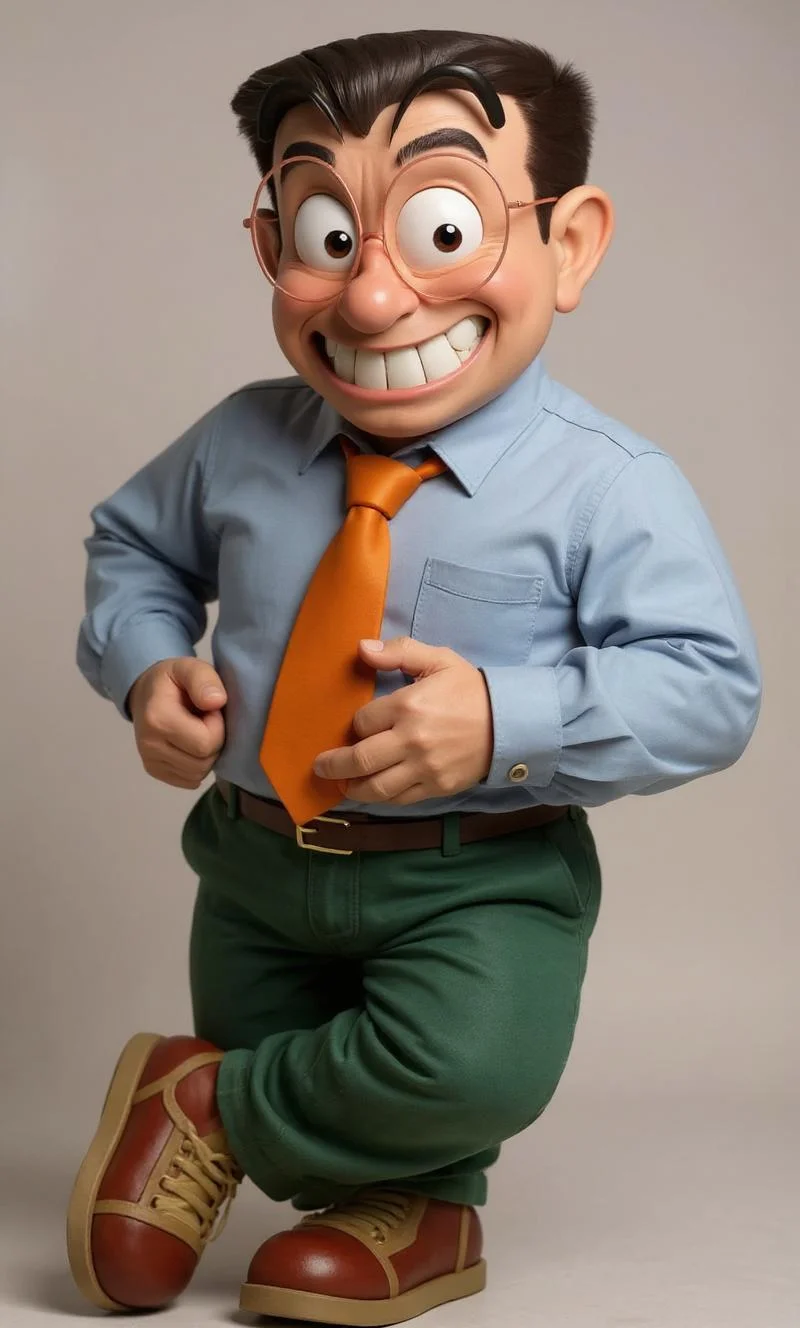 Character rendered with the realistic style preset